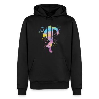 Lanceur de poids Colorsplash Lancer de poids - Sweat à capuche Premium bio Homme - noir - Devant - Nico (187cm)