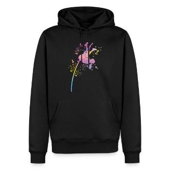 Stabhochspringer Kids Stabhochsprung - Männer Premium Bio Hoodie - Schwarz - Vorne - Nico (187cm)