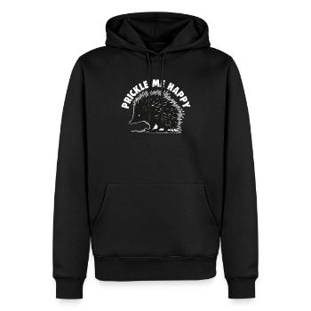 Mignon Hérisson Amoureux Drôle Hérisson Drôle Hérisson Mignon - Sweat à capuche Premium bio Homme - noir - Devant - Nico (187cm)