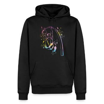 Stabhochspringer Kids Stabhochsprung - Männer Premium Bio Hoodie - Schwarz - Vorne - Nico (187cm)