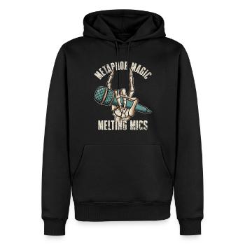 Poetry Slam Metapher Magie Slam Poetry - Männer Premium Bio Hoodie - Schwarz - Vorne - Nico (187cm)
