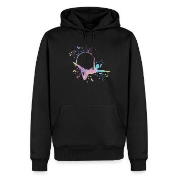 Aerialist Aerial Ring Lyra Luftring - Männer Premium Bio Hoodie - Schwarz - Vorne - Nico (187cm)