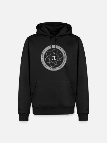 Pi Tag Kreis Aus Zahlen und Symbol - Herre Premium økologisk hoodie - sort