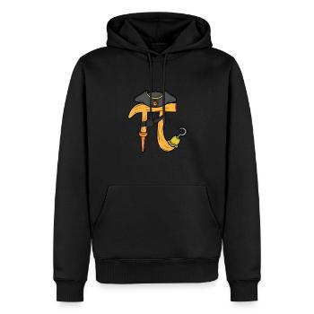 Pirate Pi Day Adventure Graphique - Sweat à capuche Premium bio Homme - noir - Devant - Nico (187cm)