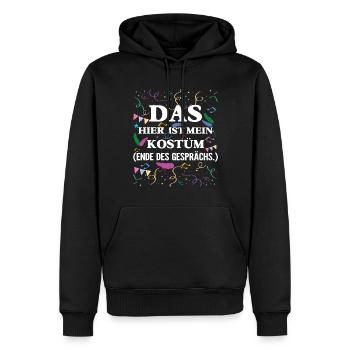 Karneval Das Hier Ist Mein Kostüm Ende Des - Männer Premium Bio Hoodie - Schwarz - Vorne - Nico (187cm)