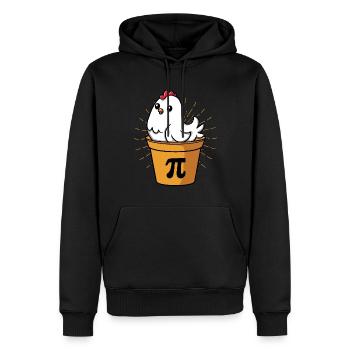 Pi-Day Chicken Delight in the Pot - Sweat à capuche Premium bio Homme - noir - Devant - Nico (187cm)