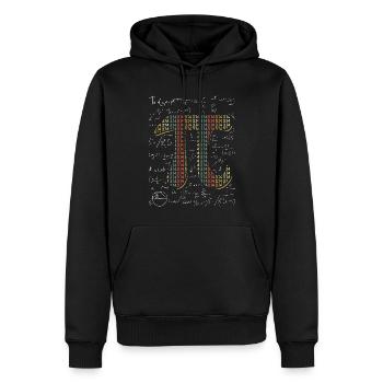 Pi Day Math Lover 3.14 - Men’s Premium Organic Hoodie - black - Front - Nico (187cm)