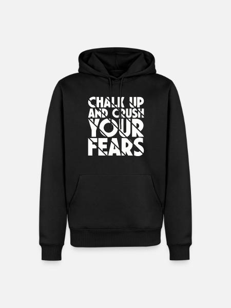 Bouldern Chalk Up Boulderer - Männer Premium Bio Hoodie - Schwarz