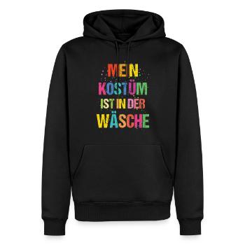 Karneval Mein Kostüm Ist In Der Wäsche - Männer Premium Bio Hoodie - Schwarz - Vorne - Nico (187cm)