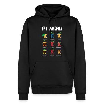 Pi Menü Entdecke Lustige Pi Day Früchte - Männer Premium Bio Hoodie - Schwarz - Vorne - Nico (187cm)