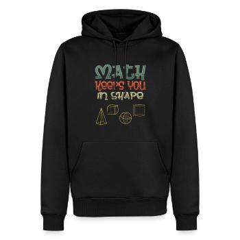 Mathe Hält Dich Fit Pi Day Spaß - Männer Premium Bio Hoodie - Schwarz - Vorne - Nico (187cm)