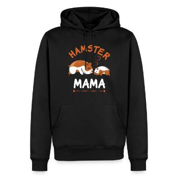 Hamster Mama Liebevolle Tiere Für - Männer Premium Bio Hoodie - Schwarz - Vorne - Nico (187cm)