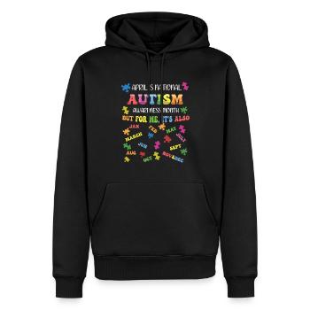 Autismus Bewusstseinsmonat April Für Mich - Männer Premium Bio Hoodie - Schwarz - Vorne - Nico (187cm)