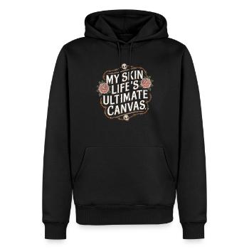 Tattoo Studio Tattoo Artist Tattoo Ideen - Männer Premium Bio Hoodie - Schwarz - Vorne - Nico (187cm)