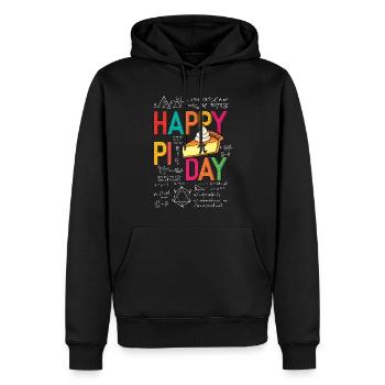 Happy Pi Day Mathematik Fans Quadratische Formeln - Männer Premium Bio Hoodie - Schwarz - Vorne - Nico (187cm)