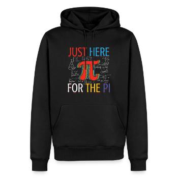 Just here for the Pi Day fun - Men’s Premium Organic Hoodie - black - Front - Nico (187cm)