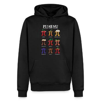 Pi Menü: Apfel, Kürbis, Zitrone und Mehr für - Männer Premium Bio Hoodie - Schwarz - Vorne - Nico (187cm)