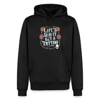 Tattoo Studio Tattoo Artist Tattoo Ideen - Männer Premium Bio Hoodie - Schwarz - Vorne - Nico (187cm)
