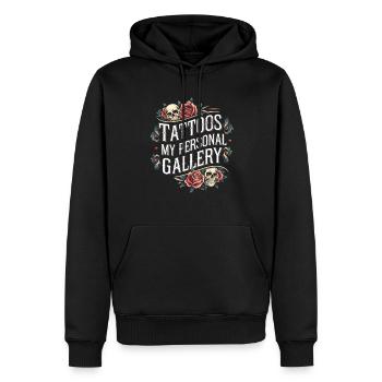Tattoo Studio Tattoo Artist Tattoo Ideen - Männer Premium Bio Hoodie - Schwarz - Vorne - Nico (187cm)