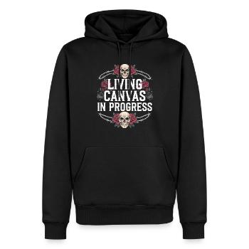 Tattoo Studio Tattoo Artist Tattoo Ideen - Männer Premium Bio Hoodie - Schwarz - Vorne - Nico (187cm)