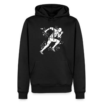 Sprinter Colorsplash Sprintender Sprint - Sweat à capuche Premium bio Homme - noir - Devant - Nico (187cm)