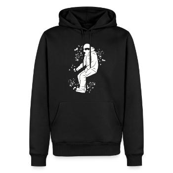 Snowboarder Snowboarding Snowboard - Sweat à capuche Premium bio Homme - noir - Devant - Nico (187cm)