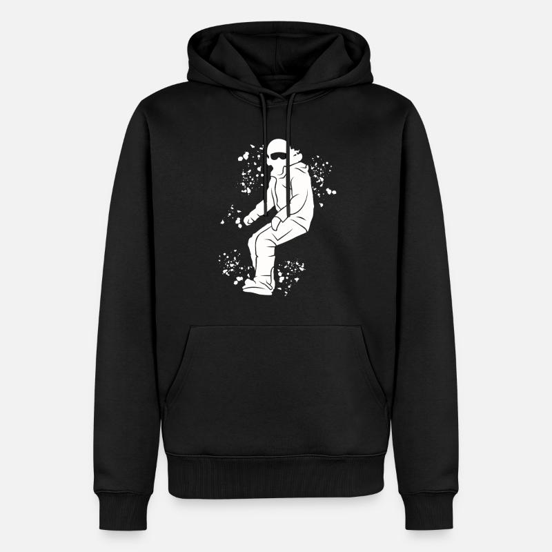 Snowboarder Snowboarding Snowboard - Sweat à capuche Premium bio Homme - noir