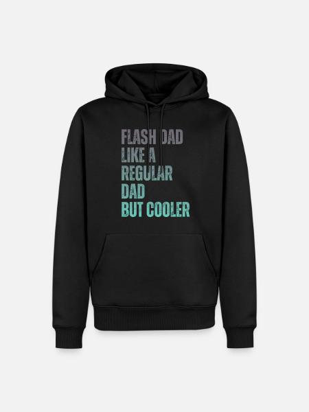 Bouldering Flash Papa Boulderer - Men’s Premium Organic Hoodie - black