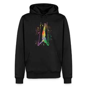 Kunstturner Ringe Kunstturnen - Männer Premium Bio Hoodie - Schwarz - Vorne - Nico (187cm)
