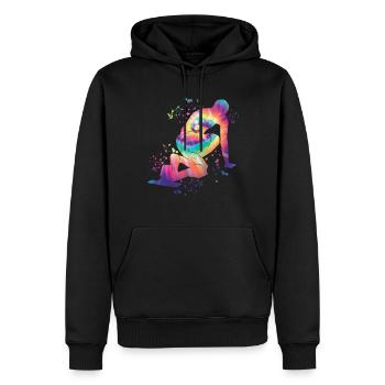 Sprinter Colorsplash Sprintender Sprint - Sweat à capuche Premium bio Homme - noir - Devant - Nico (187cm)