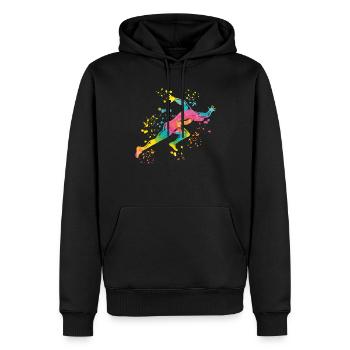 Sprinter Colorsplash Sprintender Sprint - Sweat à capuche Premium bio Homme - noir - Devant - Nico (187cm)