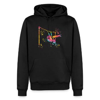 Gymnast high bar artistic gymnastics - Men’s Premium Organic Hoodie - black - Front - Nico (187cm)