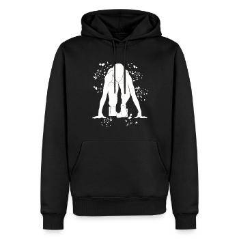 Sprinter Colorsplash Sprintender Sprint - Sweat à capuche Premium bio Homme - noir - Devant - Nico (187cm)