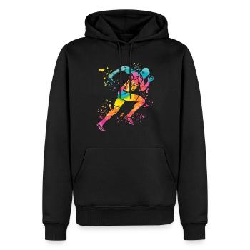 Sprinter Colorsplash Sprintender Sprint - Sweat à capuche Premium bio Homme - noir - Devant - Nico (187cm)