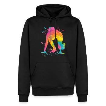 Sprinter Colorsplash Sprintender Sprint - Sweat à capuche Premium bio Homme - noir - Devant - Nico (187cm)