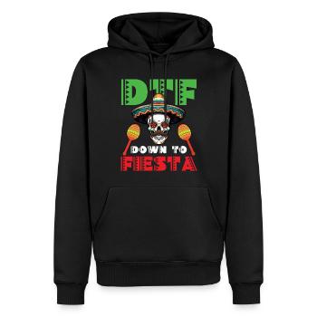 Cinco De Mayo DTF Down To Fiesta - Männer Premium Bio Hoodie - Schwarz - Vorne - Nico (187cm)