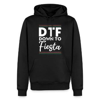 DTF Down To Fiesta Cinco De Mayo Spaß - Männer Premium Bio Hoodie - Schwarz - Vorne - Nico (187cm)