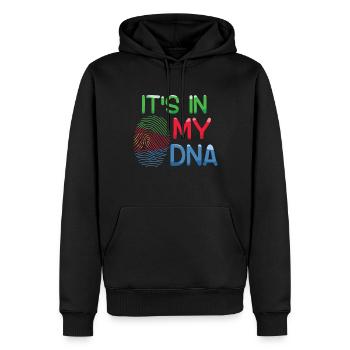 Eritrea Es Liegt In Meinem DNA Fingerabdruck - Männer Premium Bio Hoodie - Schwarz - Vorne - Nico (187cm)