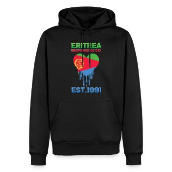Eritrea Unabhängigkeitstag Est. 1991 - Männer Premium Bio Hoodie - Schwarz - Vorne - Nico (187cm)