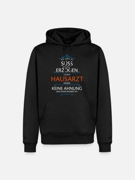 Hausarzt Beruf - Männer Premium Bio Hoodie - Schwarz