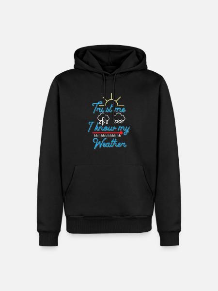 meteorology - Men’s Premium Organic Hoodie - black