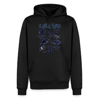 i Sea Fish - Männer Premium Bio Hoodie - Schwarz - Vorne - Nico (187cm)