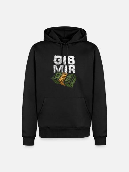 Geldbündel - Männer Premium Bio Hoodie - Schwarz