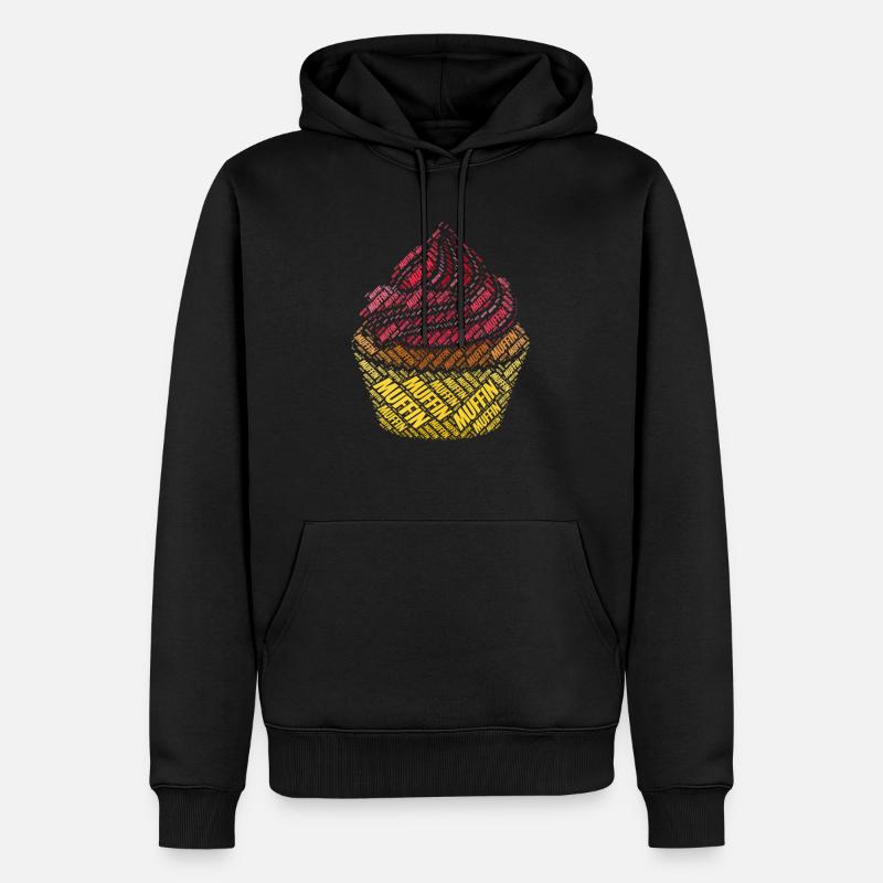 Muffin - Männer Premium Bio Hoodie - Schwarz