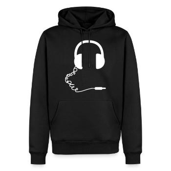 Headphones Kopfhörer Musikproduzent Ohrhörer DJ - Männer Premium Bio Hoodie - Schwarz - Vorne - Nico (187cm)