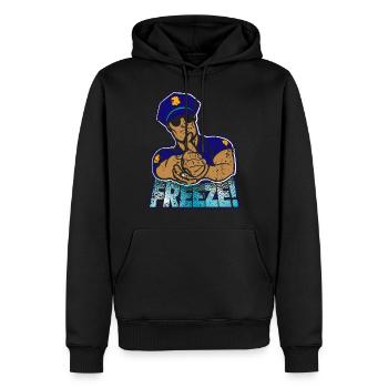 Polizei - Männer Premium Bio Hoodie - Schwarz - Vorne - Nico (187cm)