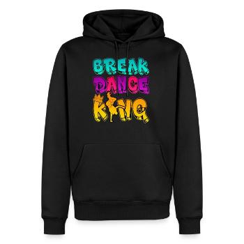 Breakdance King - B-Boy Sohn Junge Geschenk - Männer Premium Bio Hoodie - Schwarz - Vorne - Nico (187cm)