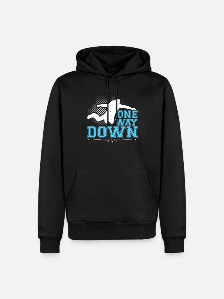 Jumping Base B.A.S.E. Objektsprung Basejumper BASE - Männer Premium Bio Hoodie - Schwarz