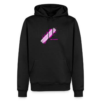 pneu de voiture de sport 45 F - Sweat à capuche Premium bio Homme - noir - Devant - Nico (187cm)