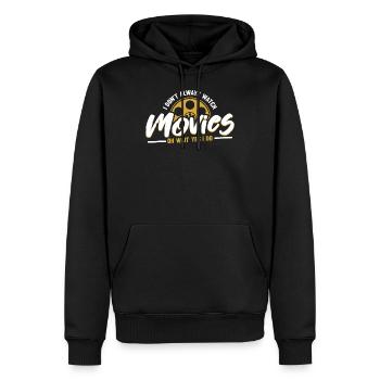 Film - Männer Premium Bio Hoodie - Schwarz - Vorne - Nico (187cm)